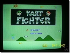 NES Kart FighterTitle Screen Nintendo