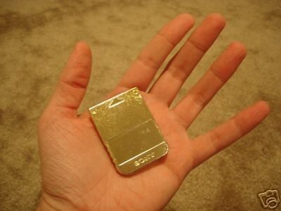 elemental gearbolt assasins case playstation ps1 gold memory card