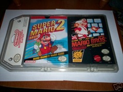 factory sealed super mario 1 & 2 blisterpack