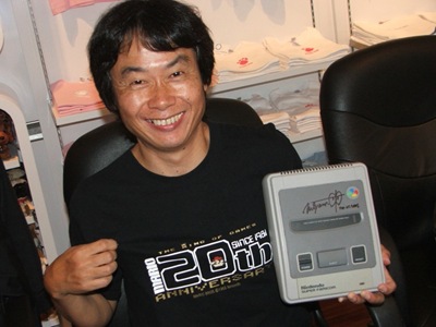 signed shigeru miyamoto super famicom