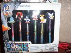 sonic adventure gel pens