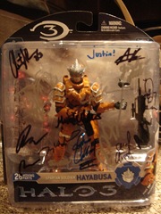 halo 3 signed action figure