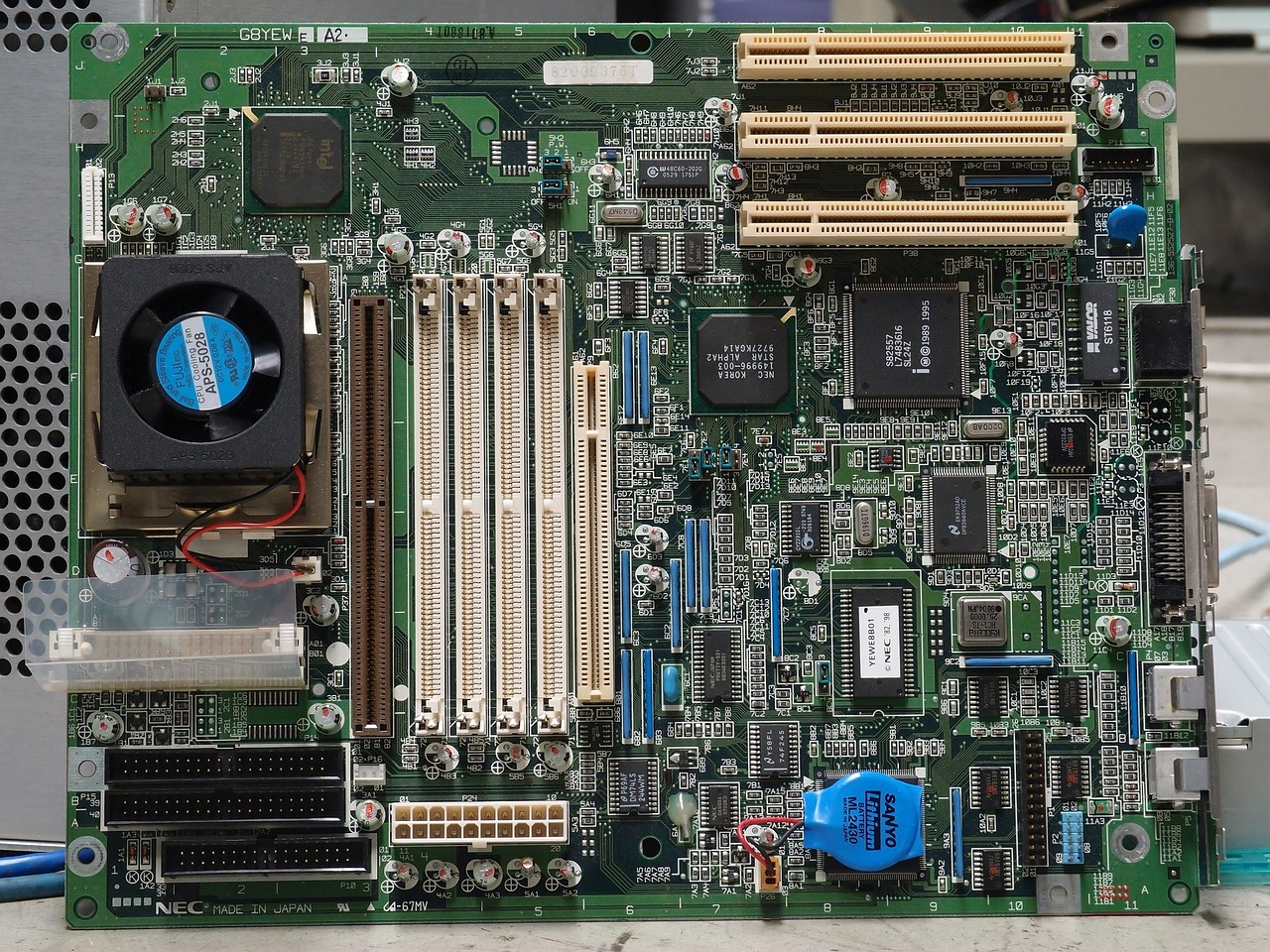 image of a motherboard