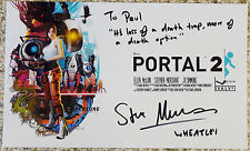 AUTOGRAPHED Portal 2 photo Signed By Stephen Merchant "Wheatley"