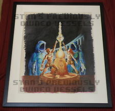 George Perez ORIGINAL framed cover art: Atari Age Magazine Vol 1 #3 "Swordquest"